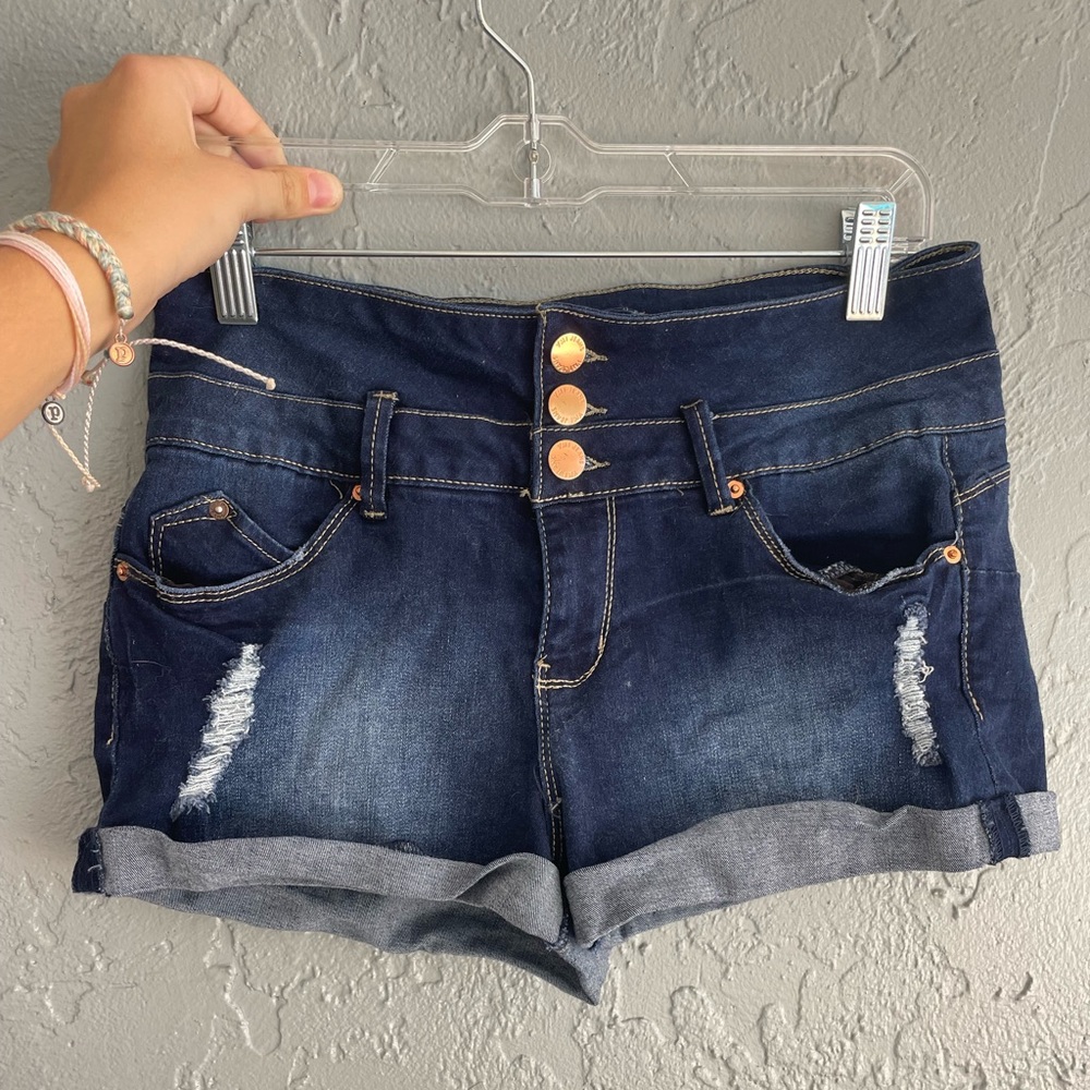 YMI Distressed Jean Shorts